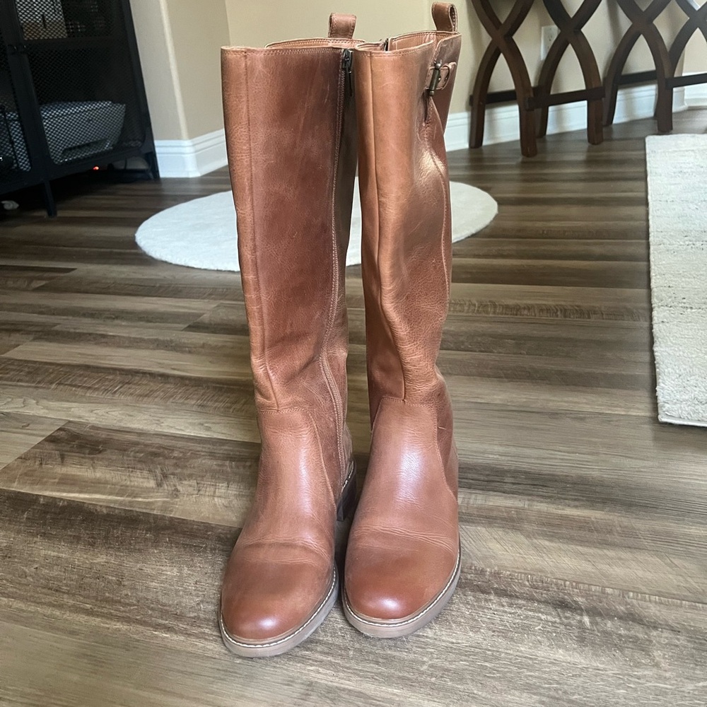 Lucky Brand Brown Heeled Boots